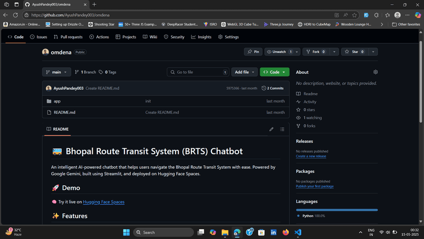 Bhopal Route Transit System (BRTS) Chatbot
